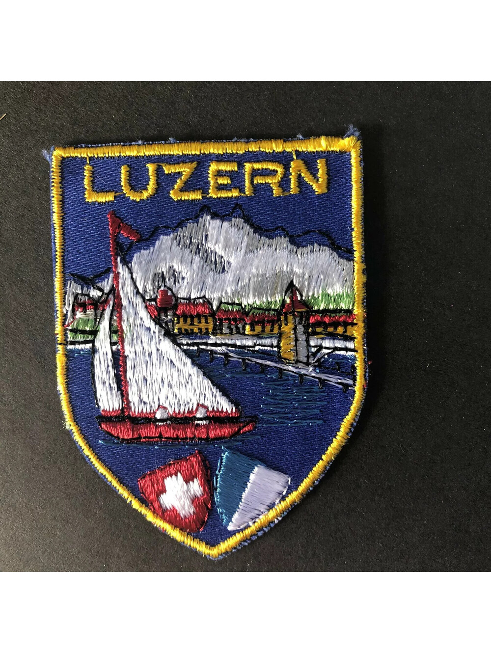 LUZERN Salzburger Sail Boat Souvenir Travel Patch SWITZERLAND